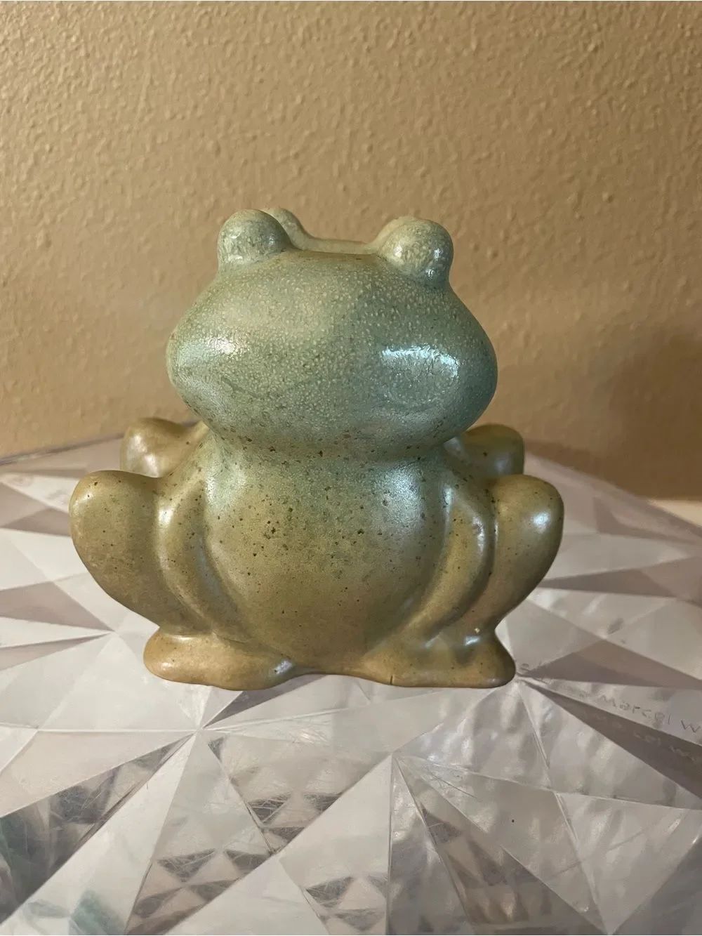 Vintage Pottery Frog Sponge Holder New!